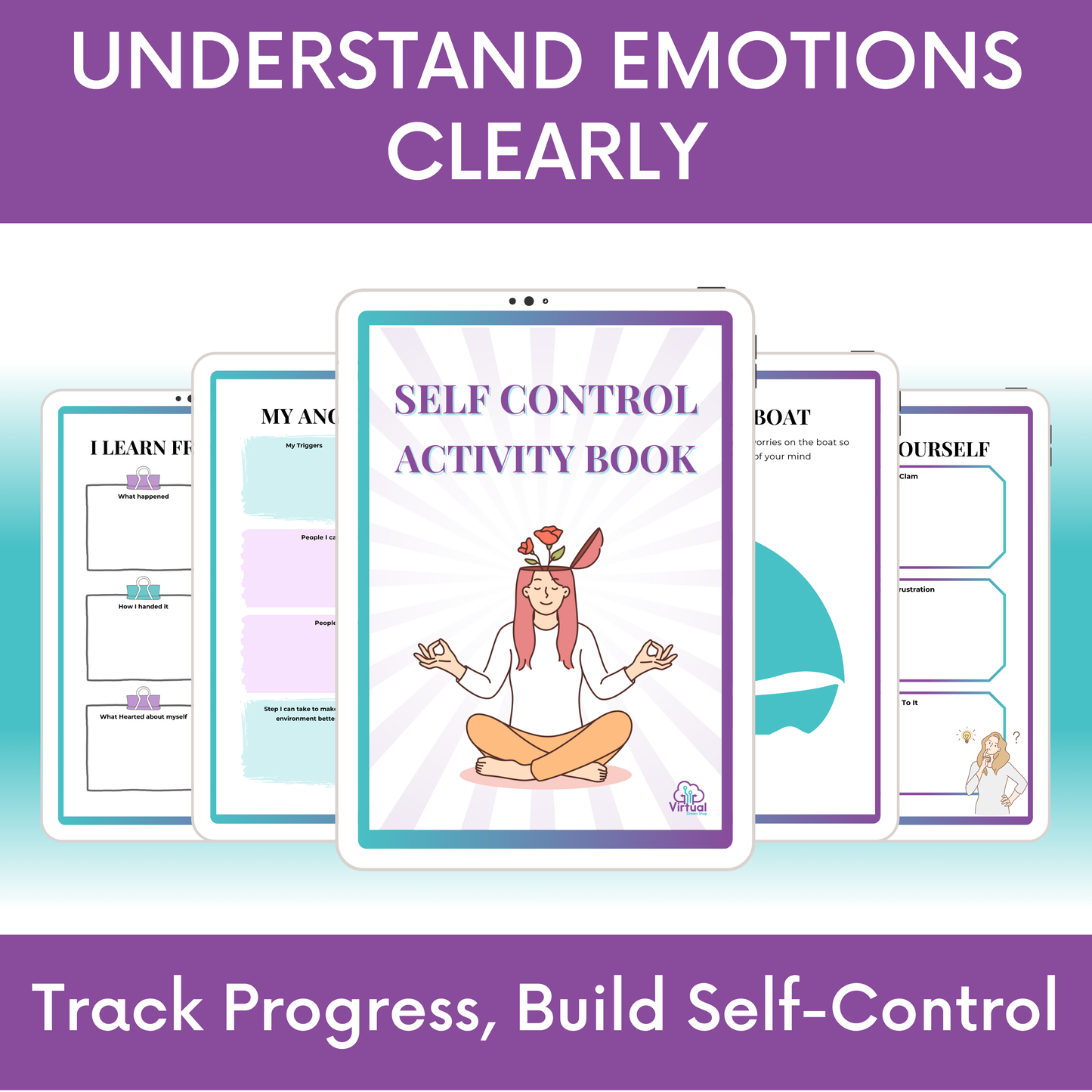 Self Control Activity Book – Digital Download
