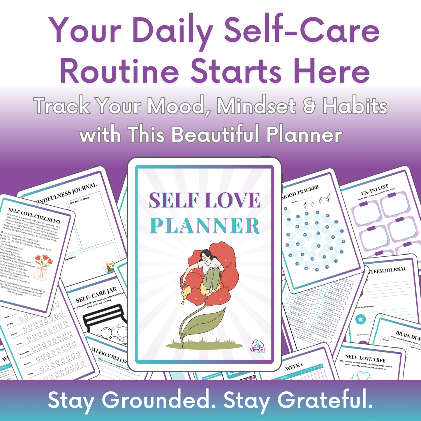 Self-Love Workbook & Planner Bundle (Digital Download)