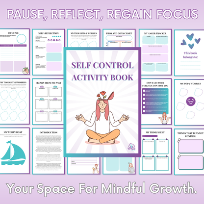 Self Control Activity Book – Digital Download