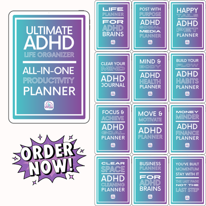 Ultimate ADHD Life Organizer –145+ Pages  All-in-One Productivity Planner PDF for GoodNotes, Notability, Samsung Notes